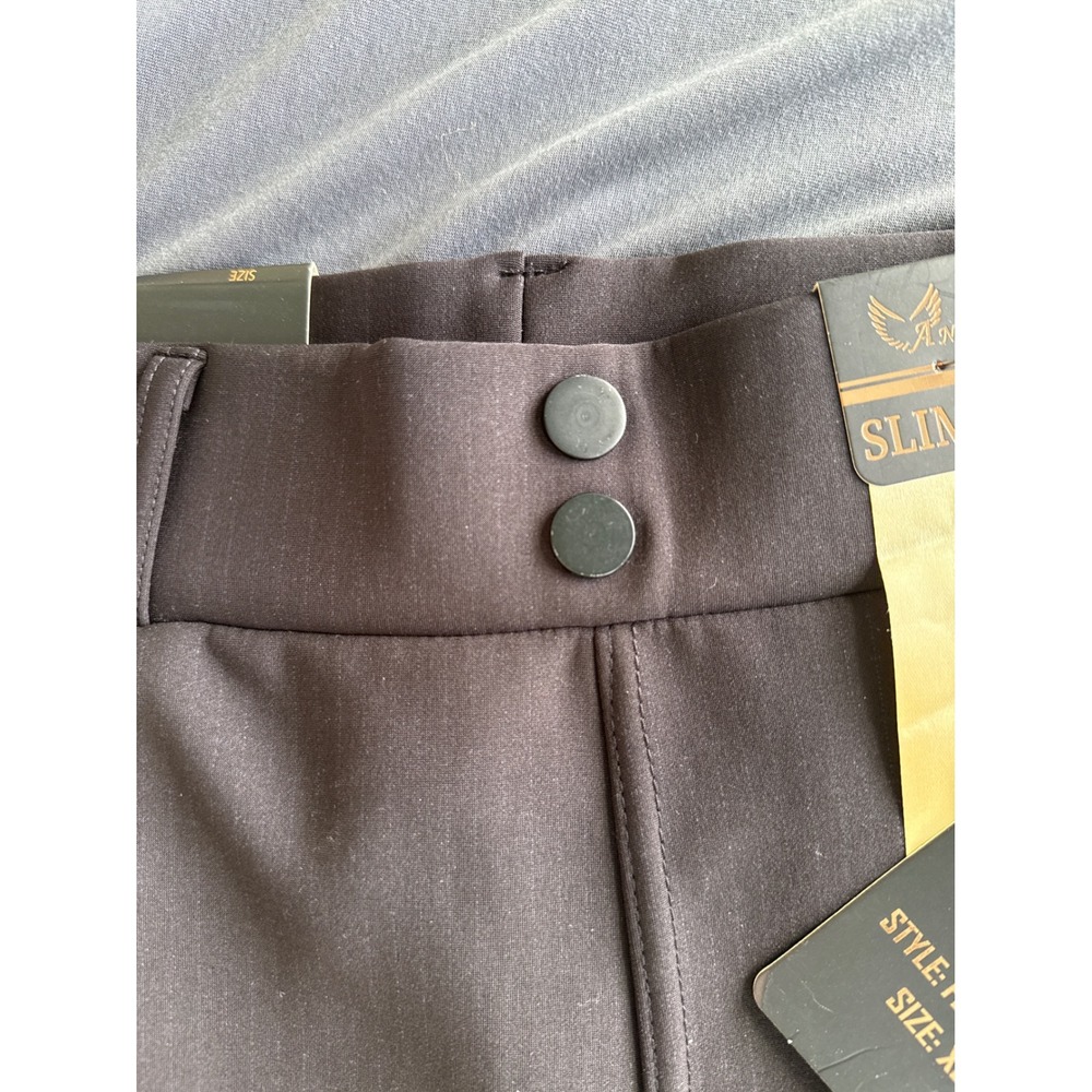 Angel Cult Slimming Skinny Pants Black High Waisted Stretch FBP152-FLC XL NWT - Picture 4 of 6